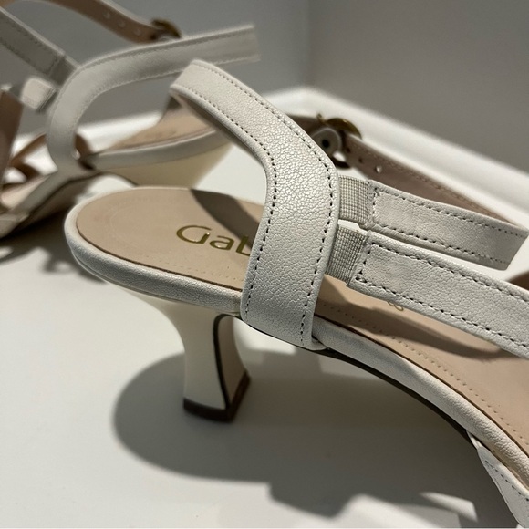 Gabor Damon Leather Ankle Square Toe Sling Back Heel Sandals - Picture 7 of 15